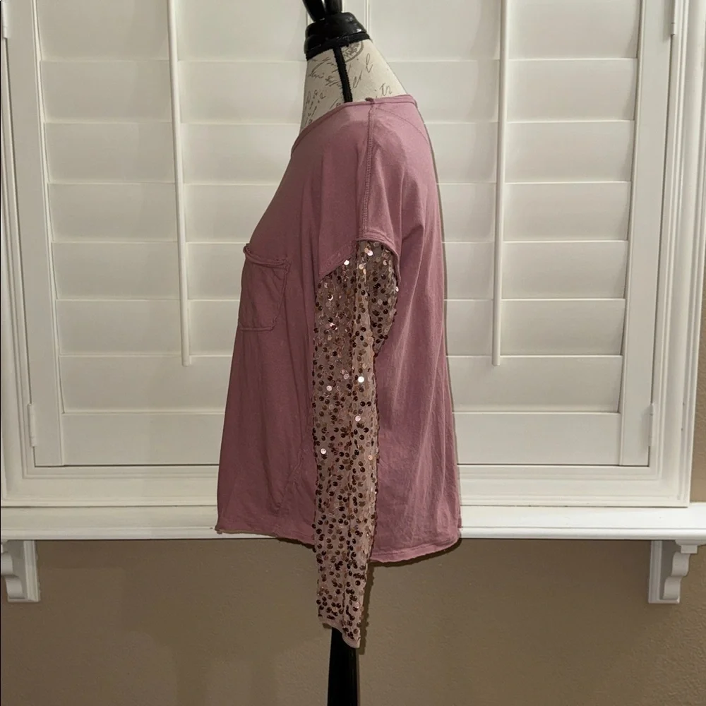 Free People Celine Tee Lavender Shadows